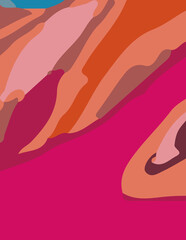 minimalist abstract aesthetic illustration. Modern style wall decoration. contemporary artistic poster. banners