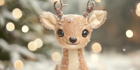 adorable stuffed animal reindeer