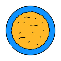 mexican rice mexican cuisine line icon vector. mexican rice mexican cuisine sign. isolated symbol illustration