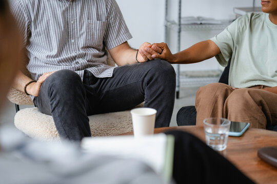 A man and a woman at a psychologist