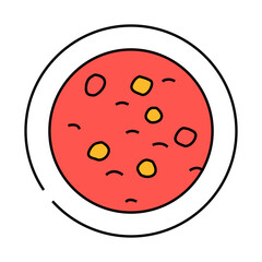 menudo soup mexican cuisine line icon vector. menudo soup mexican cuisine sign. isolated symbol illustration