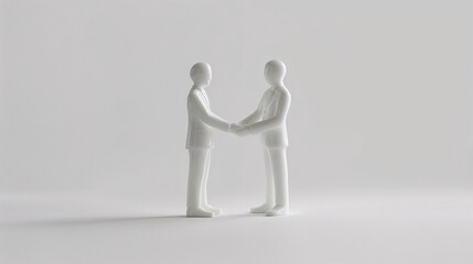 Conceptual Image of Two Businessmen Shaking Hands