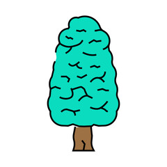 kauri tree jungle amazon line icon vector. kauri tree jungle amazon sign. isolated symbol illustration