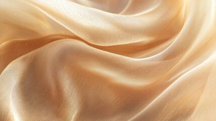 Obraz premium A high-resolution close-up of the delicate texture and folds of fabric