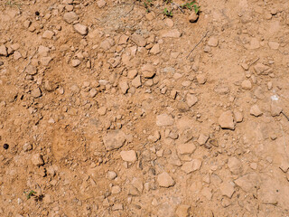 Dried out dry soil texture background
