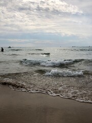 Fototapeta premium beach at sunset