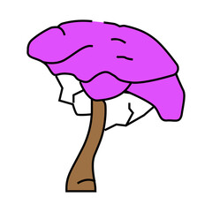 ipe jungle amazon line icon vector. ipe jungle amazon sign. isolated symbol illustration