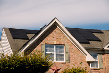 solar photovoltaic cells on the roof