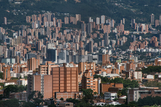 Buildings in Medellin mountains 