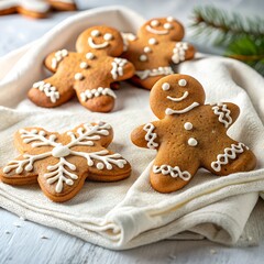gingerbread cookies on a plate