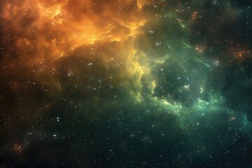 Naklejka premium A colorful space background with stars and clouds, generative ai image