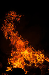 Fototapeta premium fire in the night