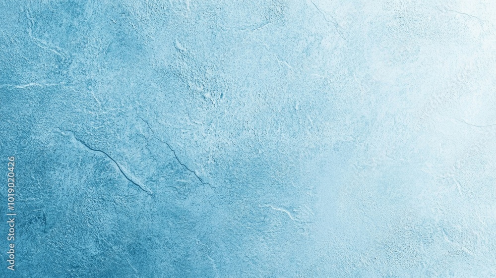 Poster a textured blue wall with a gradient effect and subtle lines in a serene indoor setting