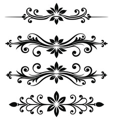 Classic Decorative Dividers Vector Set