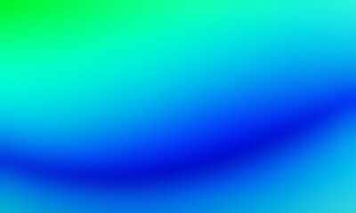 Abstract blurred background image of blue, green colors gradient used as an illustration. Designing posters or advertisements.