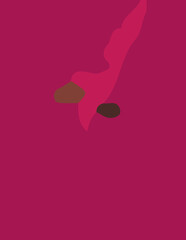 minimalist abstract illustration. Modern style wall decoration. Contemporary artistic poster