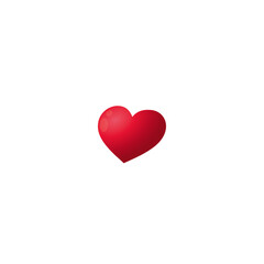 Love heart logo icon flat vector design