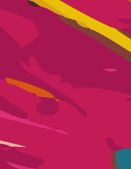 minimalist abstract illustration. Modern style wall decoration. Contemporary artistic poster