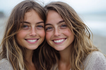 identical twins, twin sisters teenagers