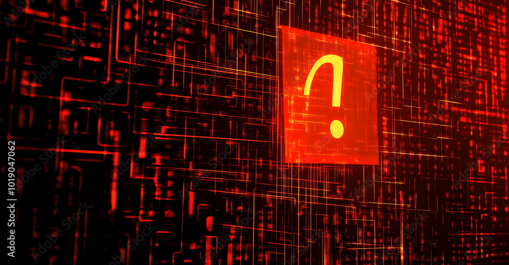 Poster creative red security alert on blurry backdrop. fraud and danger concept designs. 3d rendering desig