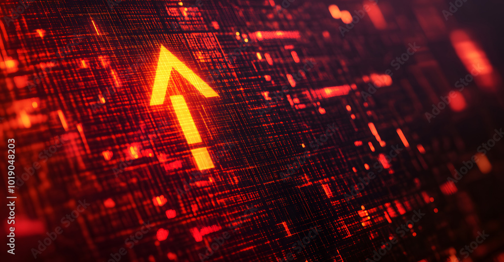 Aufkleber creative red security alert on blurry backdrop. fraud and danger concept designs. 3d rendering desig