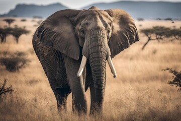 Obraz premium African Elephant Looking at Camera
