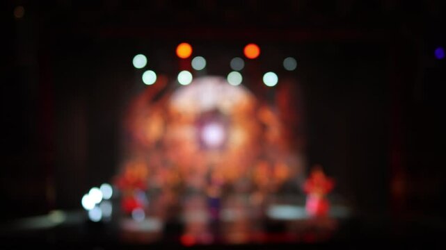 Texture blur and defocus, background for design. Stage light at a concert show.