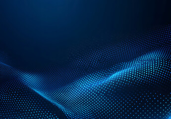 Fototapeta premium A Digital blue dots background design