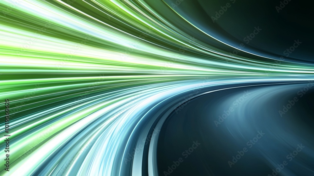 Aufkleber dynamic light trails create an abstract visual of speed and motion