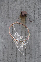 Verrosteter Basketball Korb