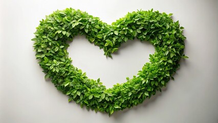 Aerial view of heart-shaped leaves