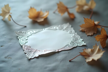 Paper Textures with white leaf