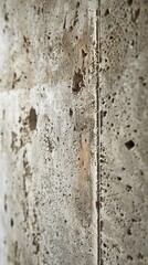 Obraz premium Close-up view of a textured concrete wall highlighting rough surfaces and sand patterns