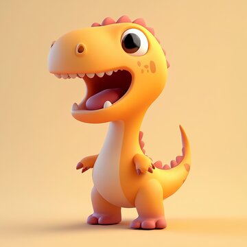 3D Nothosaurus Icon: Marine Reptile Predator Illustration Logo