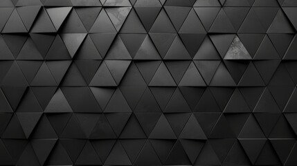 Fototapeta premium Abstract black triangular pattern. Geometric shapes, modern style.