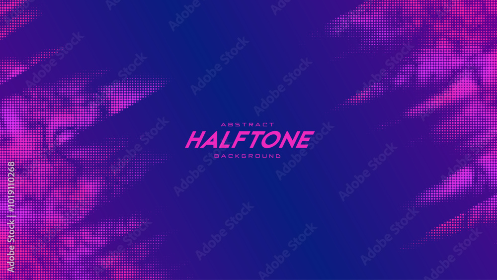 Poster abstract vector torn monochrome halftone background. scrathed dotted texture element. diagonal compo
