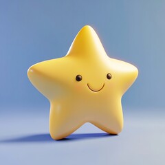 3D Tin Star Icon: Old Western Lawman Badge Illustration Logo