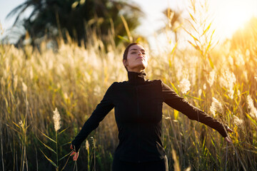 A Peaceful Moment in Nature Embracing a Deep Sense of Serenity and Tranquility Within
