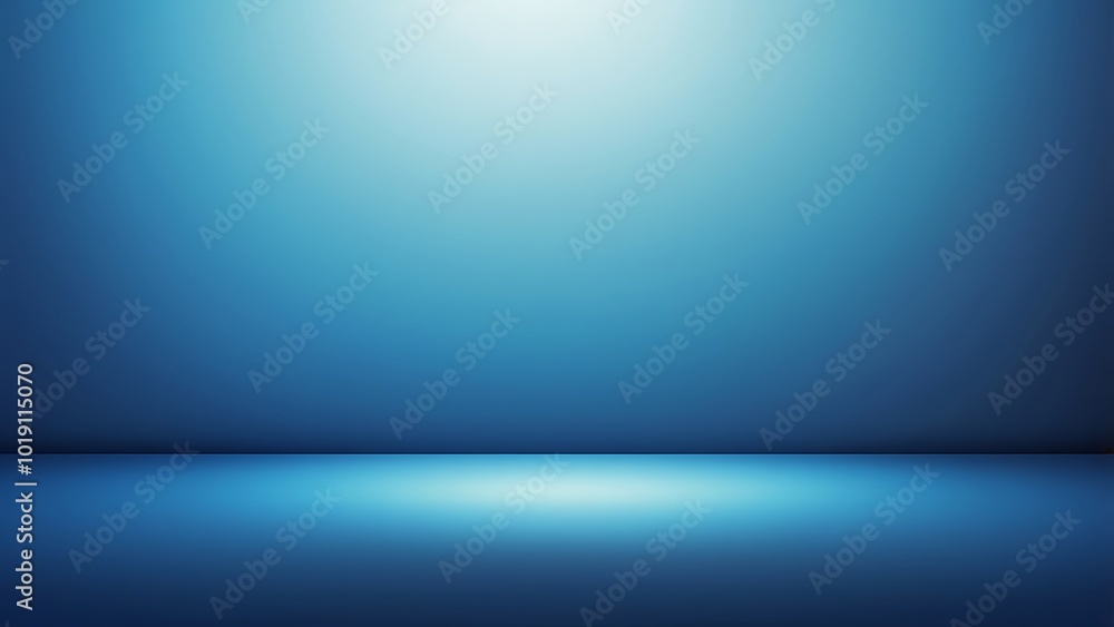 Poster abstract textured digital design illustration of a blue gradient background with smooth transition