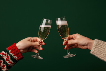 Festive Toasting with Champagne: Celebrate with Joy and Elegance