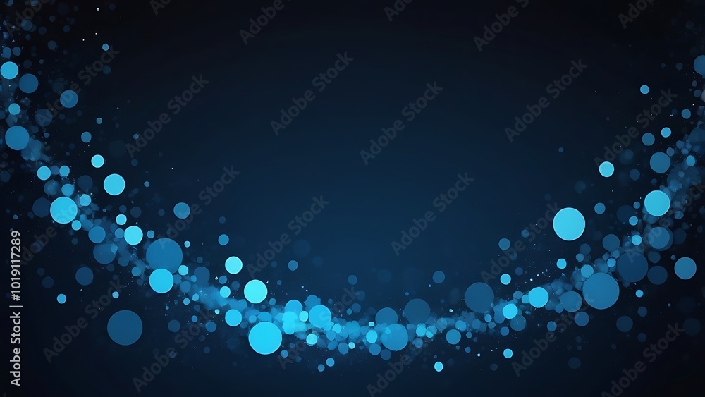 Aufkleber abstract textured digital design illustration of a blue gradient glitter style background with circu