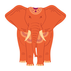 hindu elephant front view