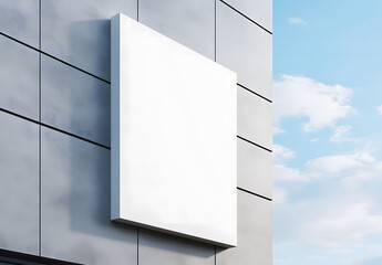 Large billboard on a building wall design, mock-up design