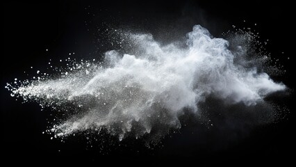 Abstract background of blowing white powder