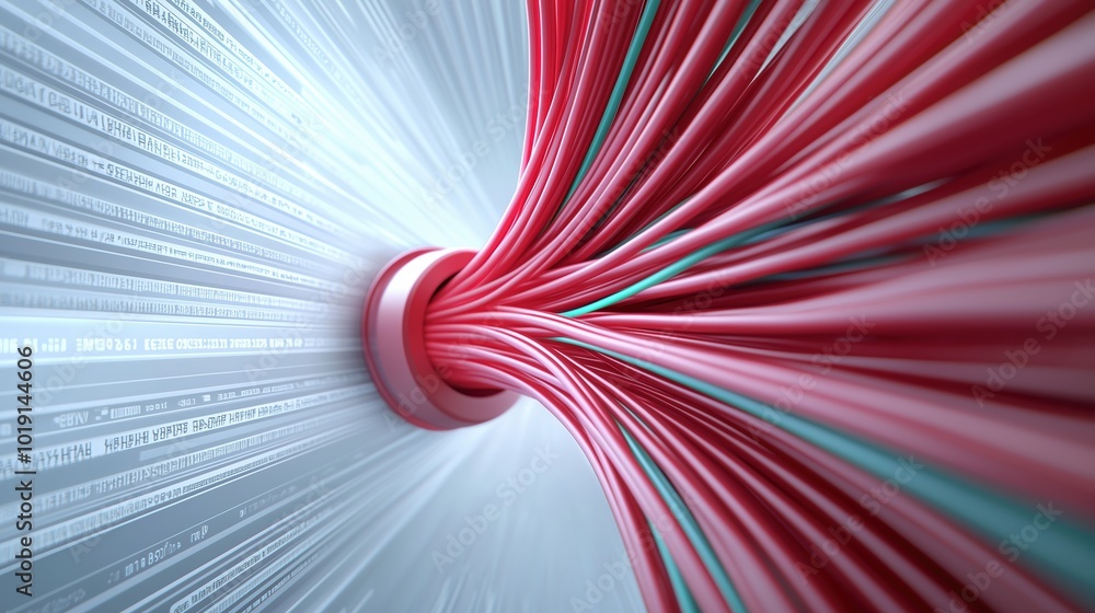 Aufkleber red and green wire is shown in a white background. the wire is long and twisted, and it is a part of