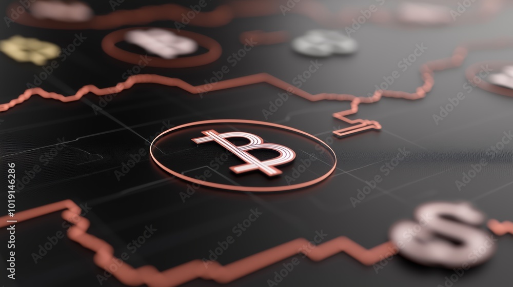 Poster black background with a red circle with the letter b in the middle. the circle is surrounded by othe