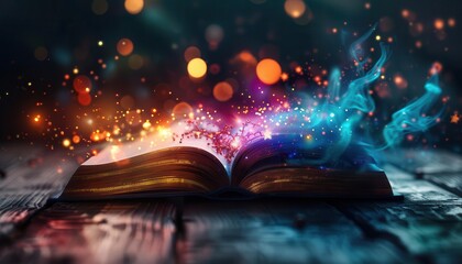 Fantasy podcast and audiobook advertising, vibrant colors, studio settings, photography, engaging