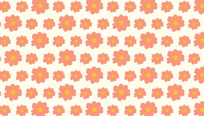 Seamless  botany flowers Pattern, Abstract colorful flowers background. style for fabric, banners, wallpaper, posters, websites, online shopping.Vector illustration design and creative idea,eps 10.