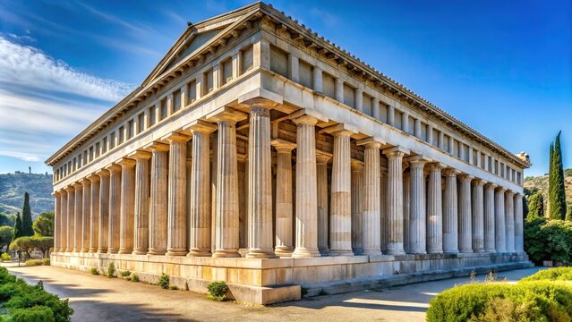 Ancient stoa in Athens agora