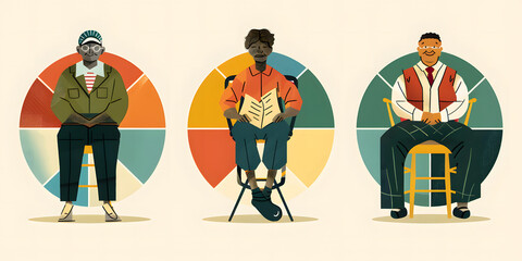 Infográficos explicando a desigualdade social